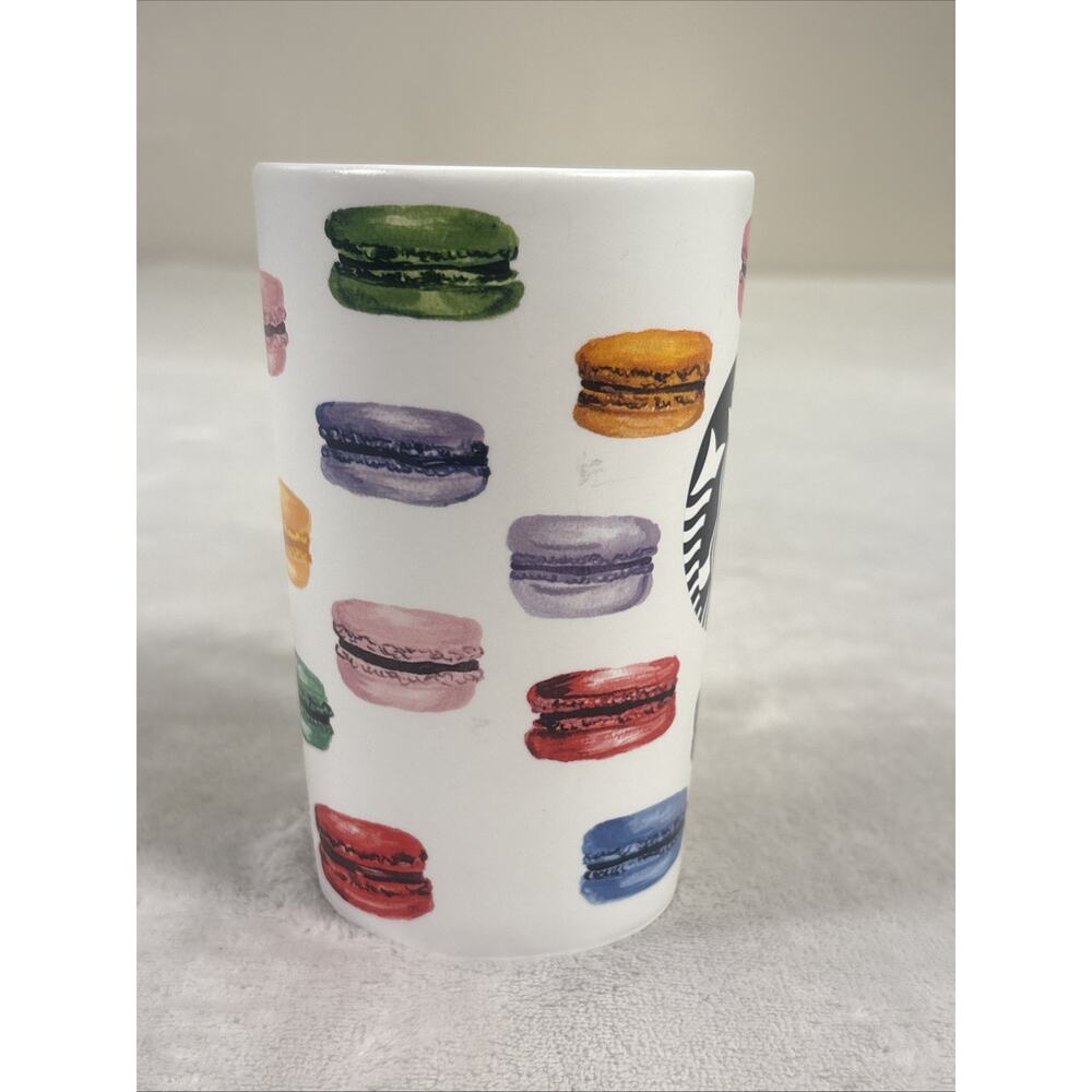 Vintage Starbucks 2016 French Macaroon Ceramic Mug 16oz. Benefits Charity - Picture 4 of 13